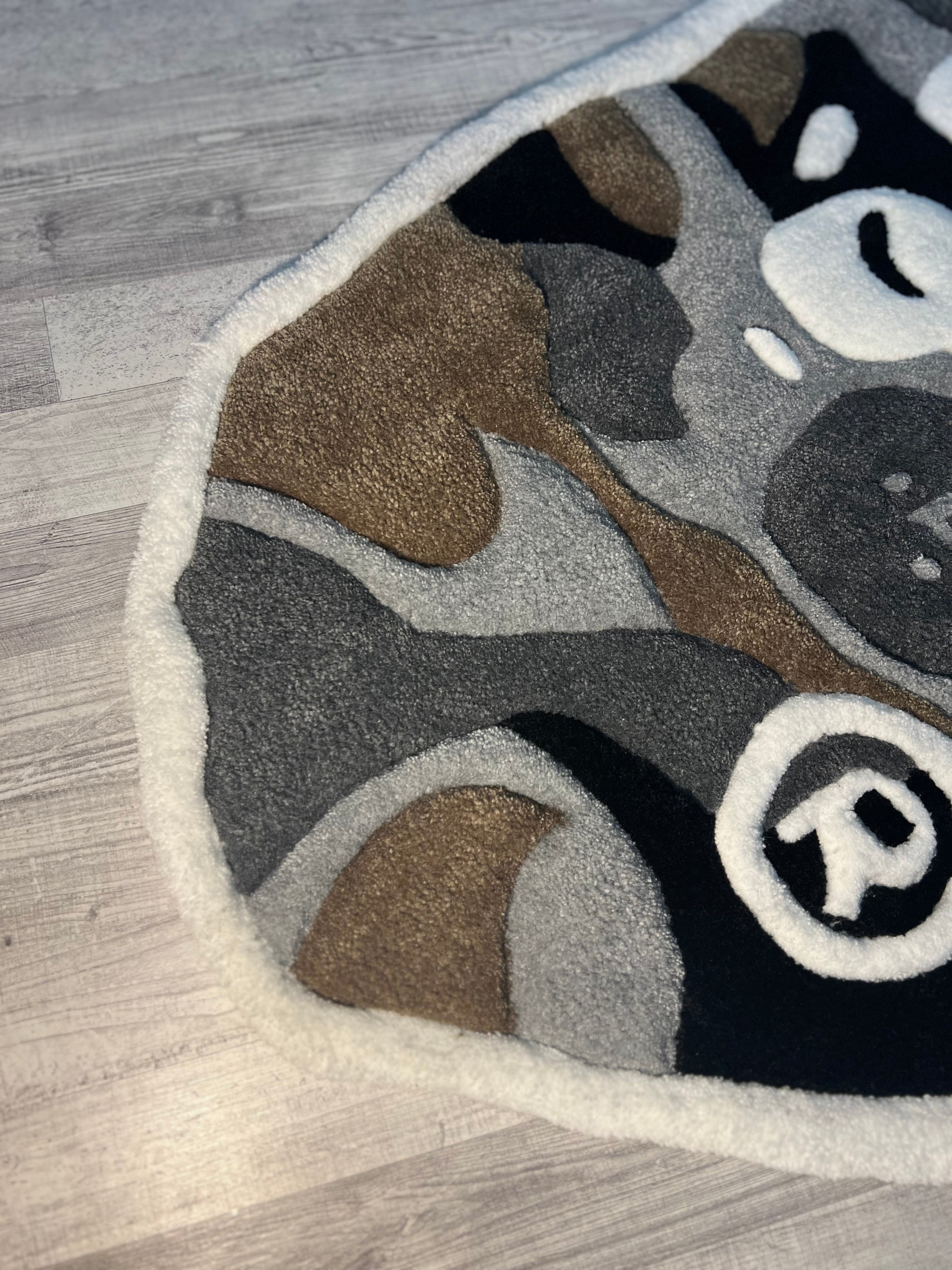 Grey Camo Rug