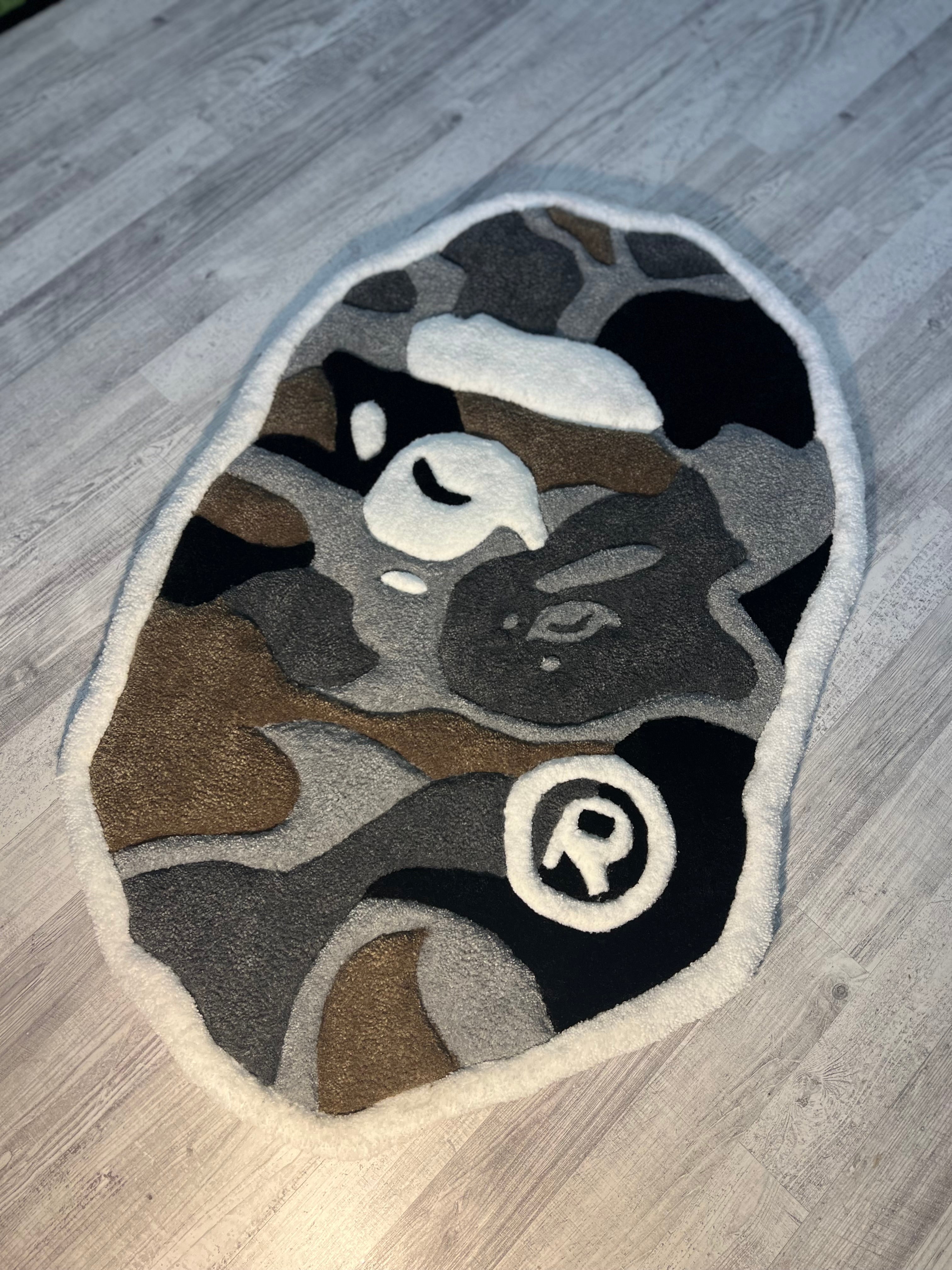 Grey Camo Rug
