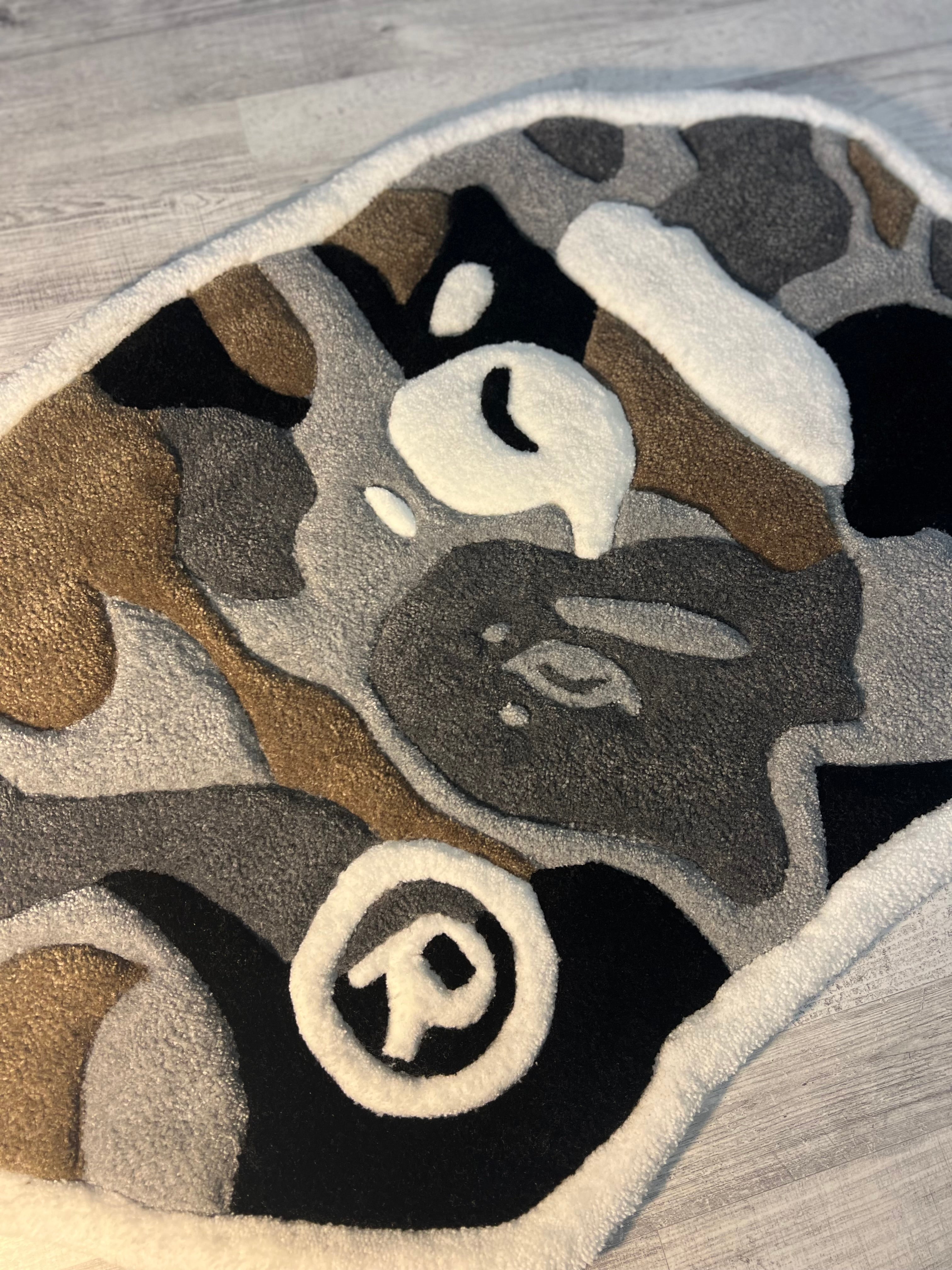 Grey Camo Rug