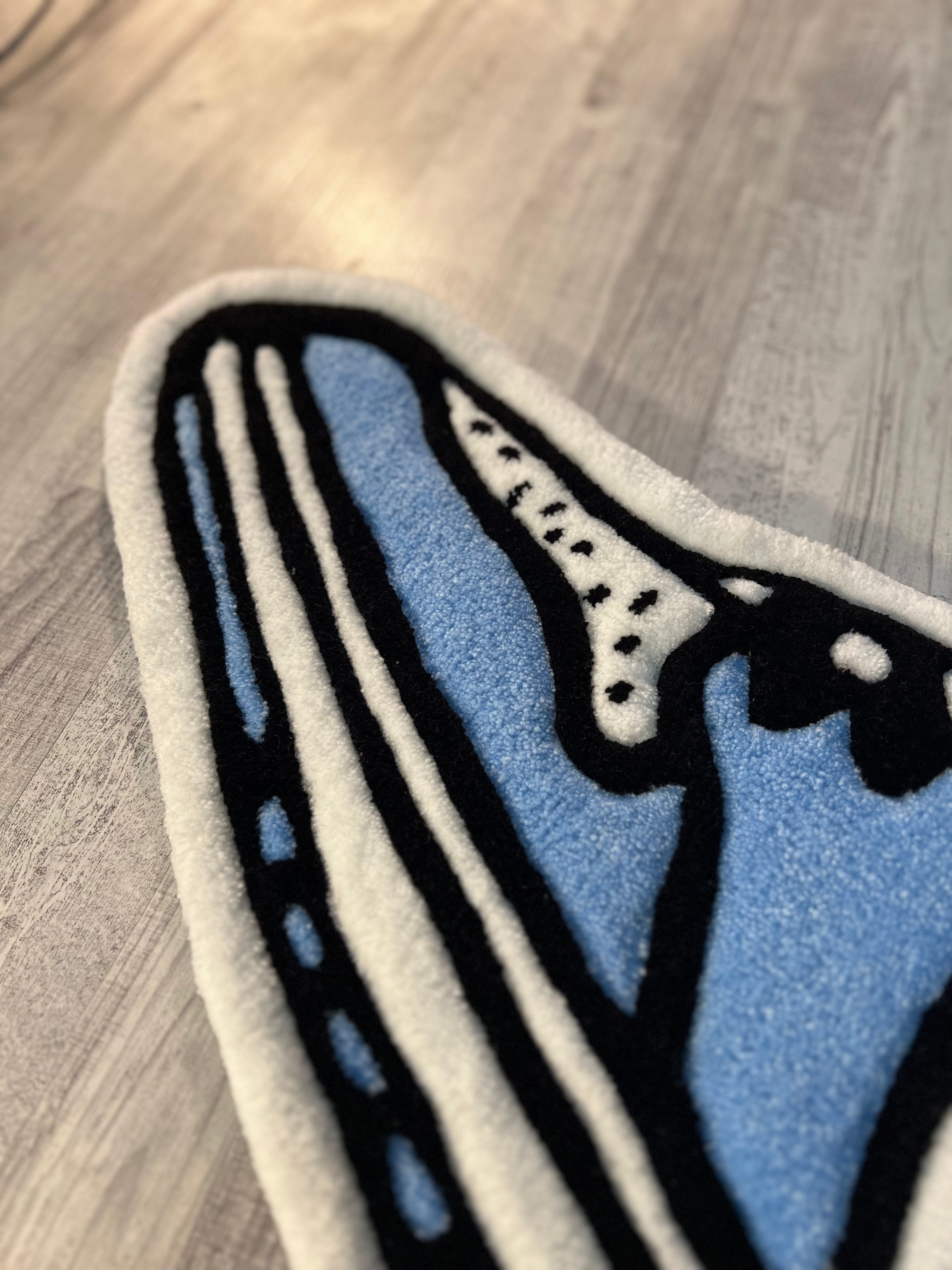 Blue Sneaker Rug