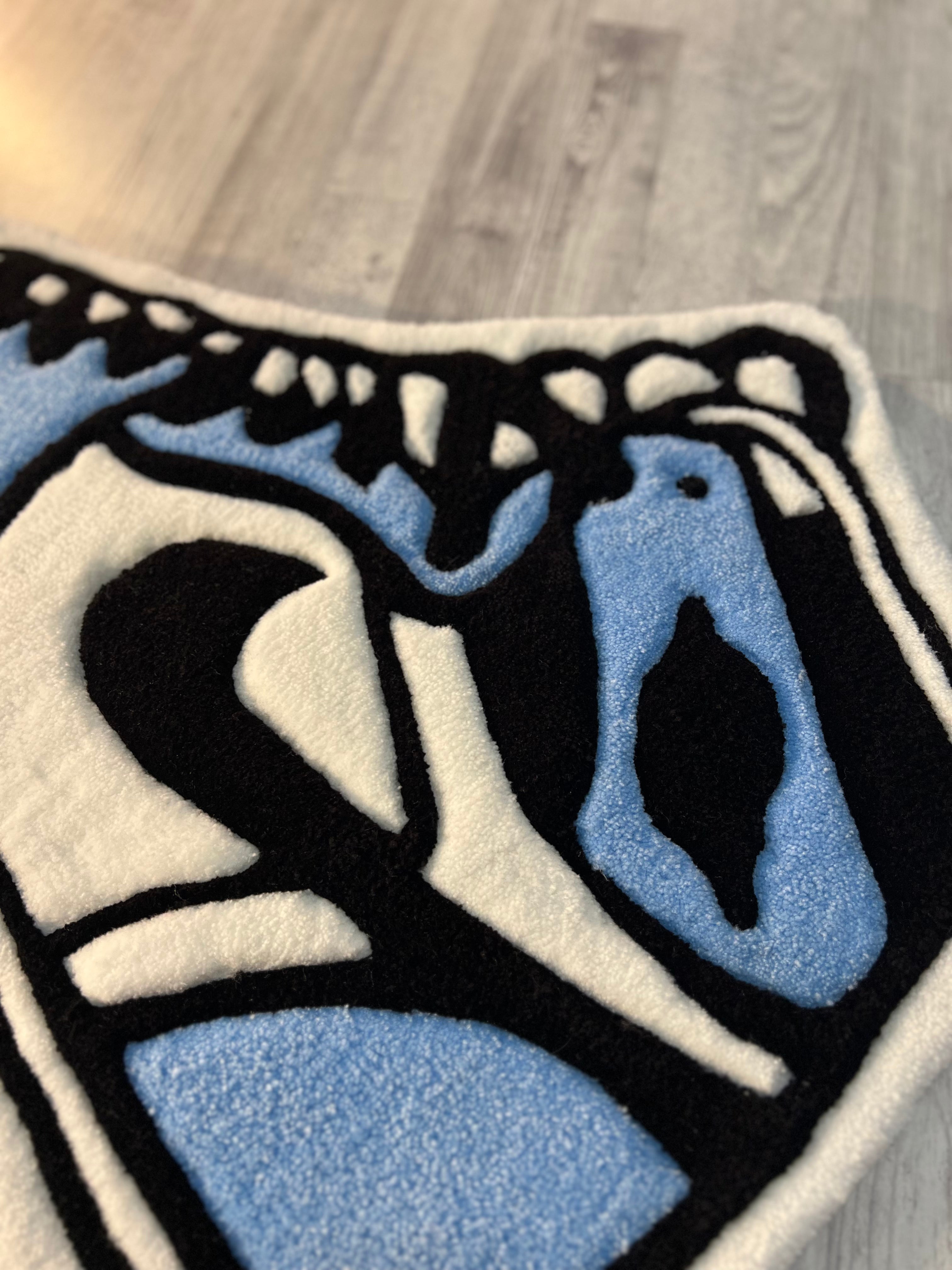 Blue Sneaker Rug