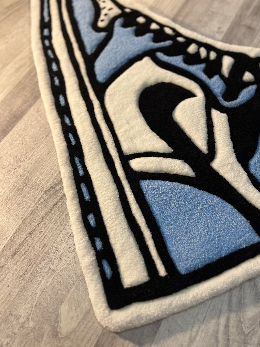 Blue Sneaker Rug