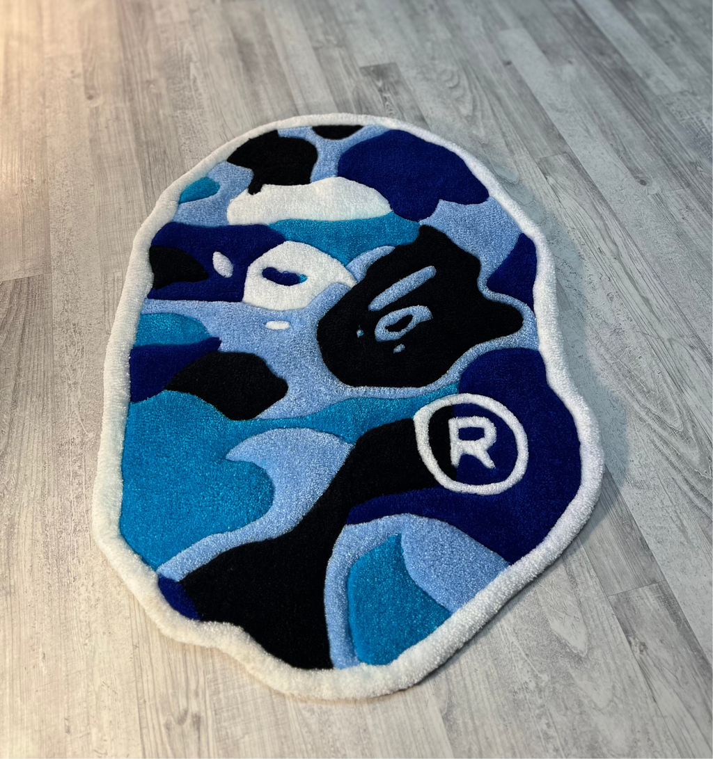 Blue camo Rug