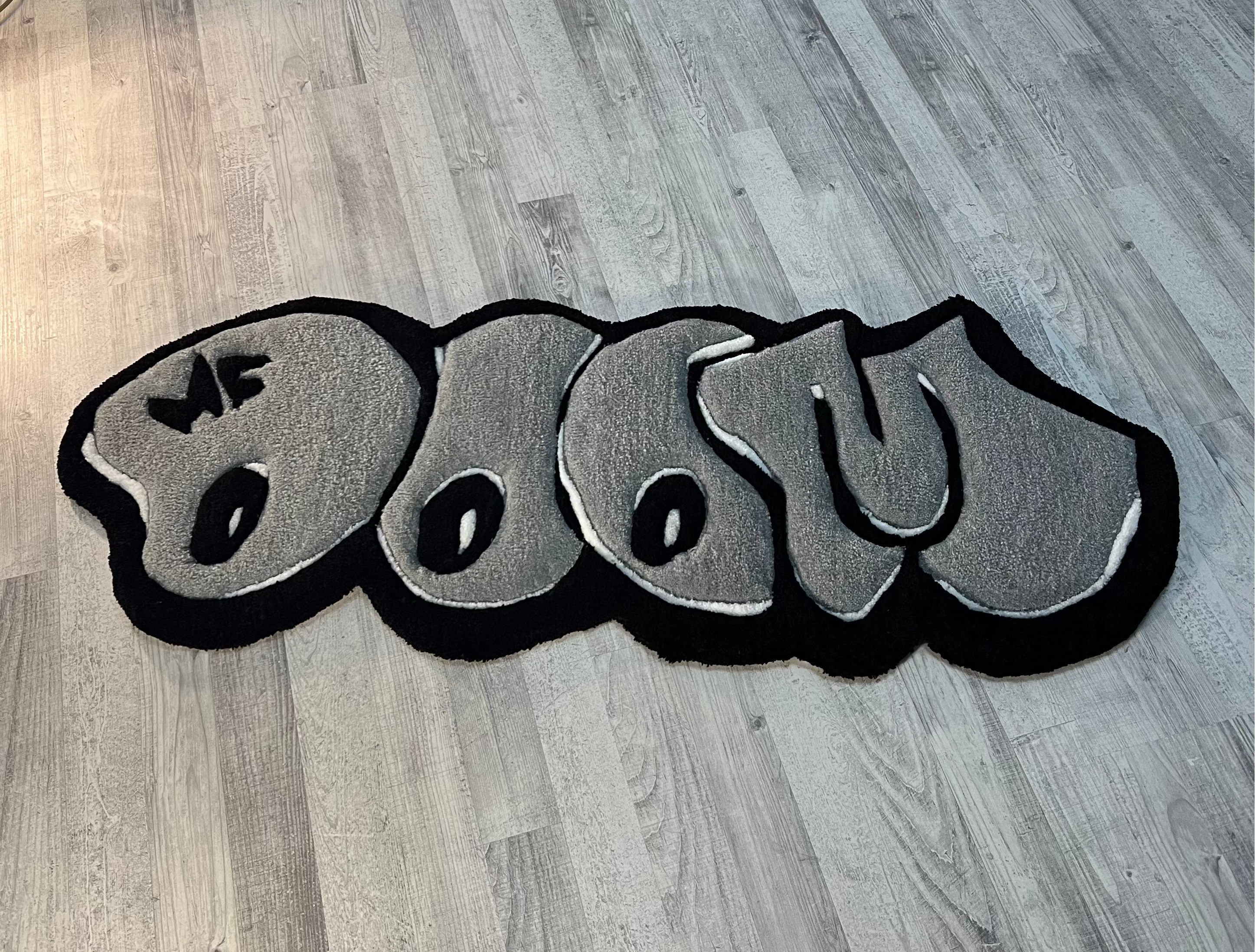 Grey MF DOOM Rug