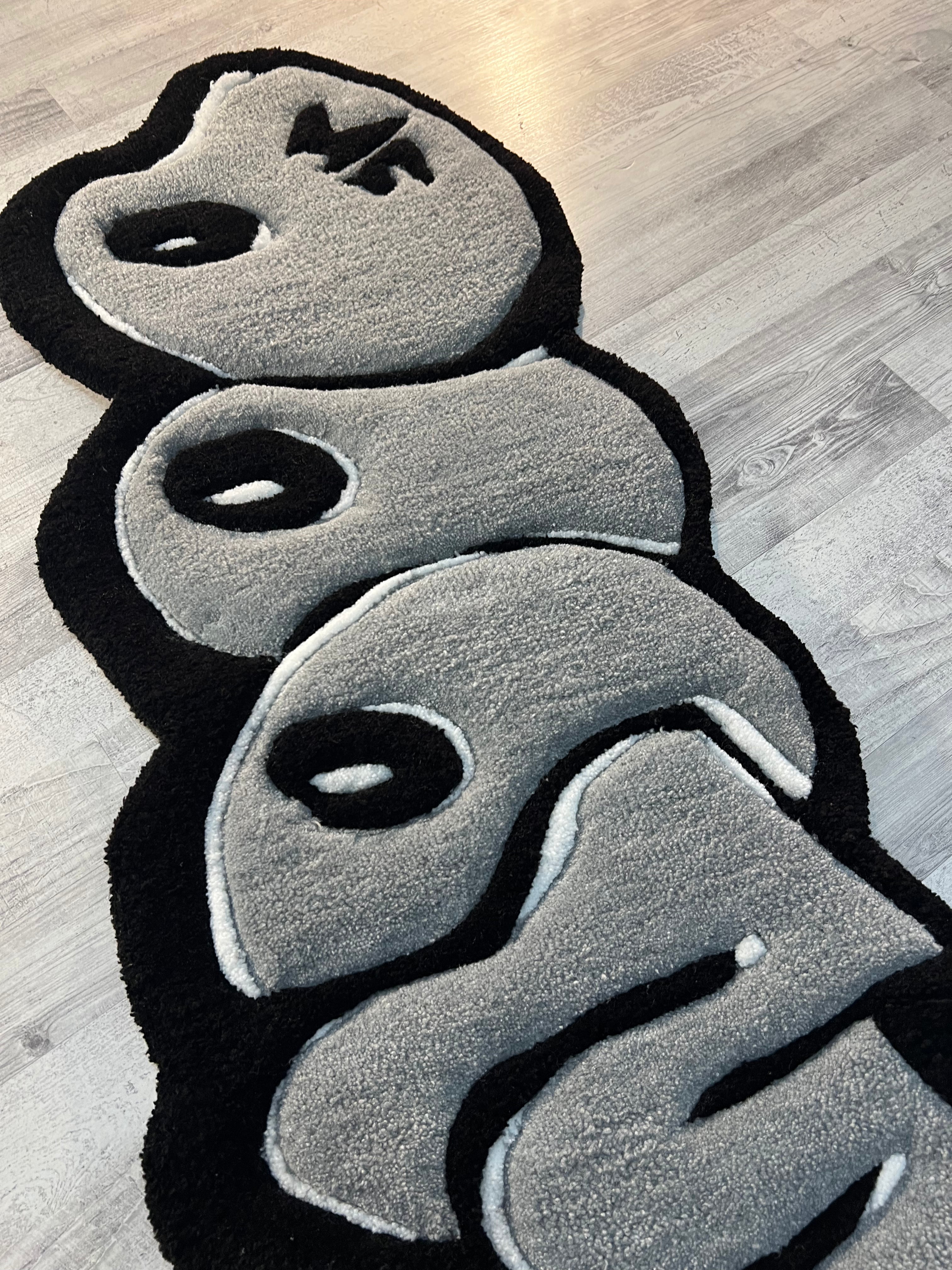 Grey MF DOOM Rug