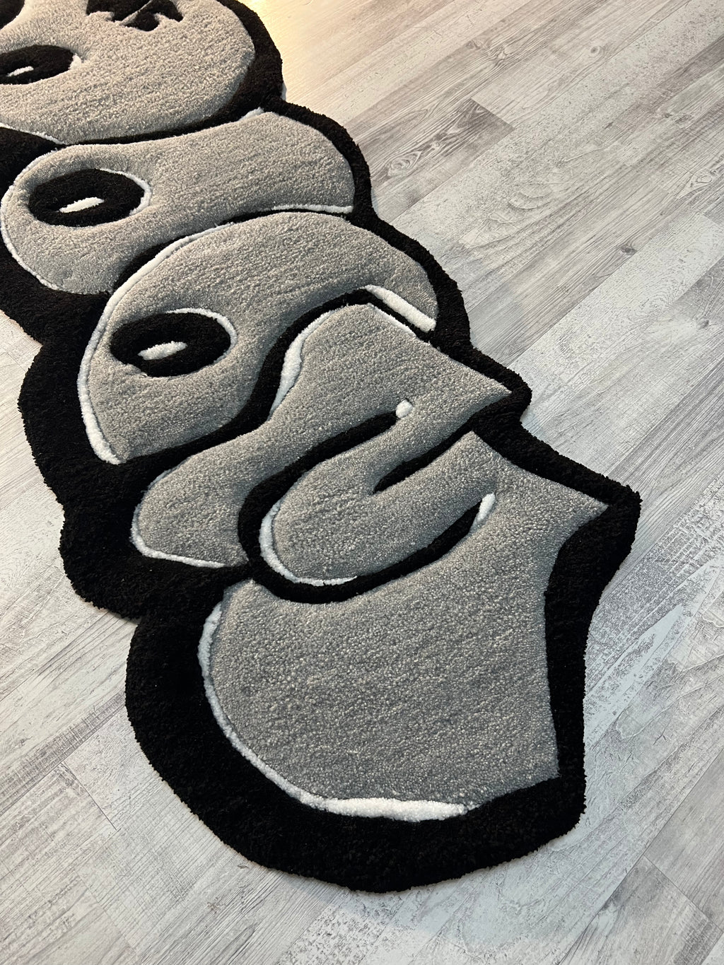 Grey MF DOOM Rug